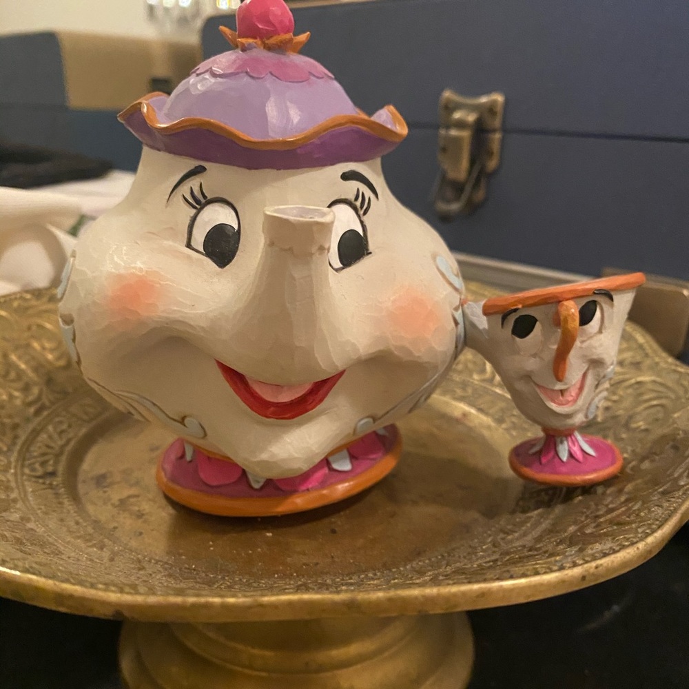 Mrs Potts and Chip Disney figurine
